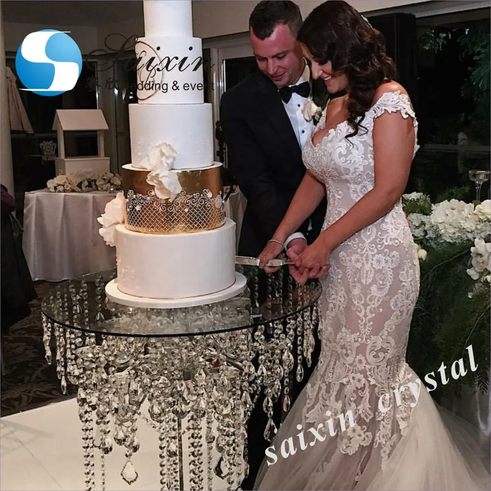 ZT-278 Bling свадебное украшение, хрустальный стол для торта