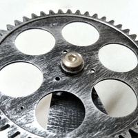 Mecanismo de Engranajes Retro de Color Gris, Mecanismo de Engranajes Antiguo, Máquina de Engranajes de Cuarzo Vintage para Reloj de Pared de Hierro Forjado Español