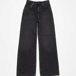 نسائي أنيق Y2K منخفض الخصر بنطلون فضفاض جيد التهوية منتصف برميل الشارع ملابس الشارع الدنيم الجاموس Ecowalson الرجعية أسود السراويل الساق واسعة - Product Image 1