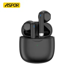 Aspor A608 Bt Tws Earphone Nirkabel Bt Headset Nirkabel Tws Over-Ear Kustom untuk Headphone Samsung