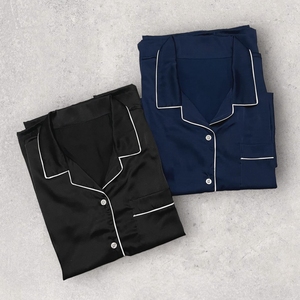 Tùy Chỉnh Của Phụ Nữ 2-Mảnh Home Giải Trí Quần Áo <span class=keywords><strong>Set</strong></span> In Giản Dị Đồ Ngủ Ngủ Của Các Nhà Sản Xuất Quần Áo - Product Image 2