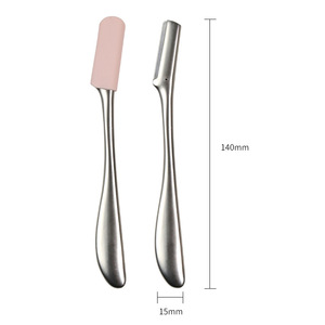 Nouveau rasoir à sourcils en alliage de zinc de Xirui avec lames en acier inoxydable, rasoir à sourcils micro-maille et lames remplaçables. - Product Image 2