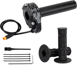 Kit de poignée de guidon <span class=keywords><strong>pour</strong></span> vélo électrique avec accélérateur rotatif 3 broches 12V-72V <span class=keywords><strong>pour</strong></span> Sur-Ron Light Bee Macfox HappyRun Freego Heybike - Product Image 2