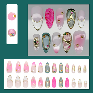 Novo <span class=keywords><strong>Design</strong></span> Y2K Unhas Postiças Longas de Salto Alto Atacado Alta Qualidade ABS Cobertura Total Pré-projetadas Certificadas CE - Product Image 4