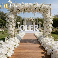 Aufrollbare Realistische Handgefertigte 3D Seidenblumen-Wanddekoration für Hochzeit, Muttertag & Schulanfang