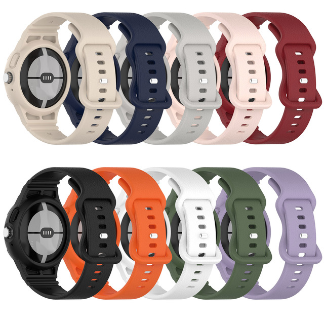 BEEFLYPOWER Factory Outlet Silicone 2 in 1 Google Pixel Watch Band Strap Bracelet Belt Accessories for Google Pixel