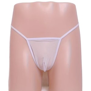 String en résille transparent pour homme, caleçon sexy, ceinture fine élastique, string en résille transparent, T-shirt sexy - Product Image 5