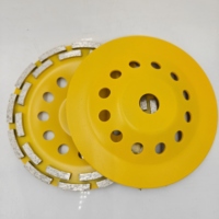 Meule diamantée OEM 180 à double rangée pour le polissage du béton, en promotion