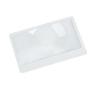 PVC Fresnel Card Magnifier, Ultra-Thin Credit Card Bookmark Reading Lens, Large-Area Clear Transparent Pocket Magnifying Sheet