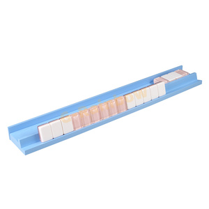 Haute qualité bleu ciel <span class=keywords><strong>bois</strong></span> naturel <span class=keywords><strong>Mah</strong></span> <span class=keywords><strong>Jong</strong></span> Racks peint 19 pouces support de Mahjongg en <span class=keywords><strong>bois</strong></span> pour jeu de Mahjong américain - Product Image 1