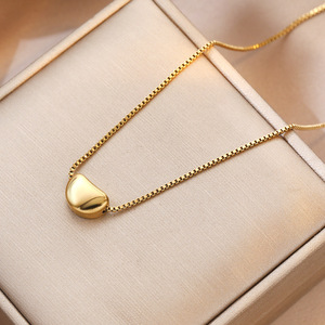 Daihe สร้อยคอรูปหัวใจสแตนเลสสตีลดีไซน์เรียบง่าย - Product Image 2