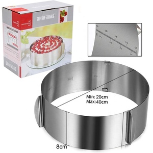 Stampo Ovale Regolabile di Alta Qualità per Dolci, Decorazioni, Mousse e Torte, Anello Multiuso in Acciaio Inox per Pasticceria - Product Image 6
