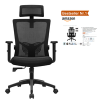 Chaise de bureau à dossier haut pour personnes corpulentes et grandes, siège large avec cadre renforcé et soutien lombaire, robuste