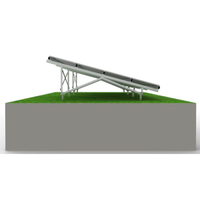 Système de montage au sol solaire robuste et réglable, certifié CE, structure de montage photovoltaïque en aluminium pour l'installation de panneaux solaires
