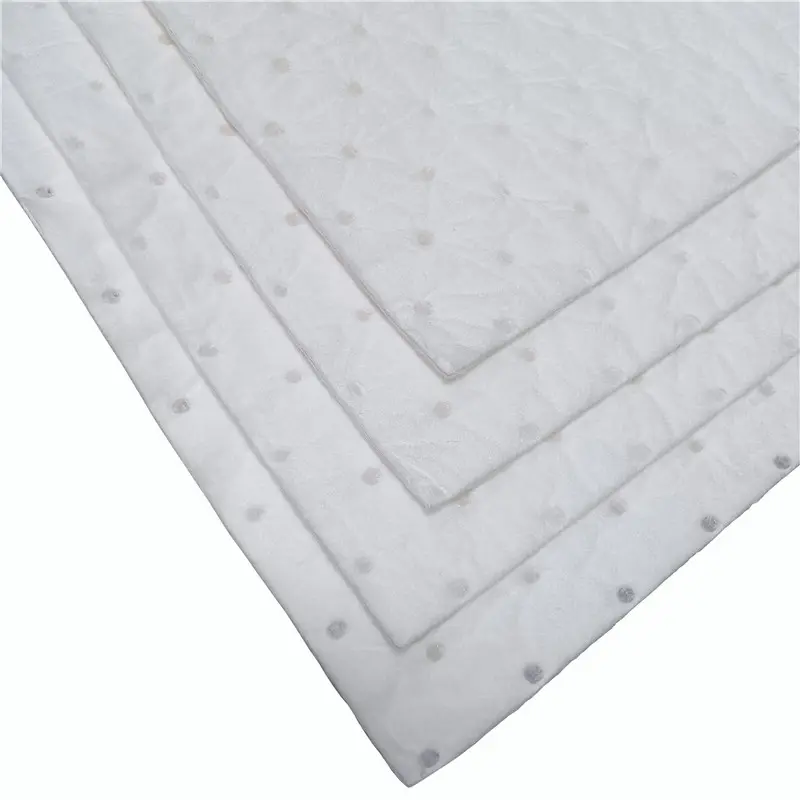 Nieuwe Producten 100% Pp Olie Absorberen Alleen Pad Morsen Absorberend Pad Wit/Geel Chemisch Absorberend Pad