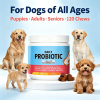 Probiotiques Quotidiens en Gros pour Chats et Chiens : Optimisez la Microbiome Intestinale – Probiotiques Vivants Haute Puissance Saveur Poulet et Enzymes