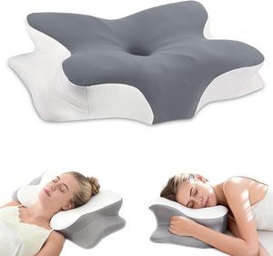 Custom Butterfly Shaped Cervical Orthopedic Smart <strong>Memory</strong> Foam Sleeping Neck Bed <strong>Memory</strong> Foam <strong>Pillow</strong> - Product Image 1