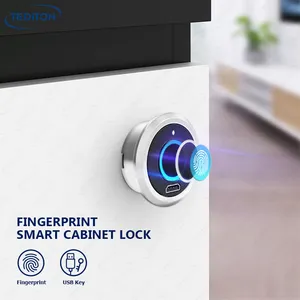 Tediton Security Keyless Usb Mini Locker Locks Sauna serrature magnetiche elettriche per impronte digitali per armadi