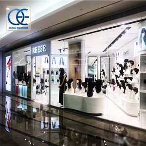 Vente flash : Design de magasin de coiffure, présentoir de salon de coiffure, design d'intérieur 3D, décoration de magasin de perruques, comptoir de présentation - Product Image 1