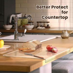 <b>Acrylic</b> Non-slip Clear Eco-Friendly Reusable Durable Kitchenware Cutting Board OEM ODM for Fruit and Vegetable Use - Product Image 2