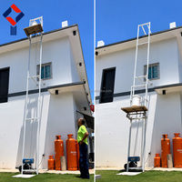 Machine de levage polyvalente à énergie solaire - Élévateur mobile pour modules photovoltaïques, fenêtres en verre solaire et échelles de construction