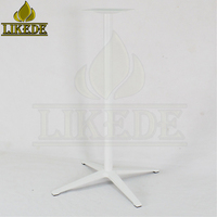 Pièces de base de table à barre à 4 pieds en aluminium thermolaqué, diamètre 70 cm