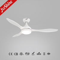 Ventilateur de plafond 1stshine professionnel au design moderne, intelligent, efficace, avec assurance qualité, grand débit d'air, moteur DC et lumière LED