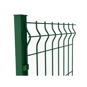 도매 야외 PVC 코팅 3D 와이어 곡선 메쉬 울타리/용접 정원 울타리 패널