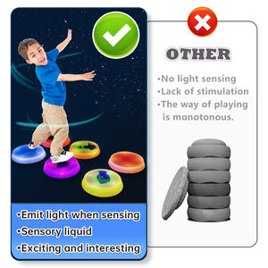 1 pezzo di Balance antiscivolo, giocattoli sensoriali interattivi di coordinazione, pietre miliari illuminate al tocco per bambini - Product Image 5