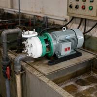 Pompe submersible compacte pneumatique haute pression, directement de l'usine, avec revêtement fluoré résistant aux acides pour réservoir de stockage chimique, OEM