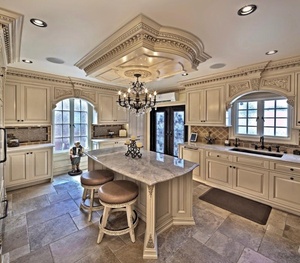 Luxury carved European kitchen household design