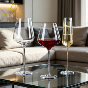 Juego de Copas de <span class=keywords><strong>Vino</strong></span> de Cristal Soplado a Mano Lanques, Juego de Copas para <span class=keywords><strong>Vino</strong></span> de Burdeos, Borgoña y Chardonnay, para Uso Doméstico y Hostelería - Product Image 3