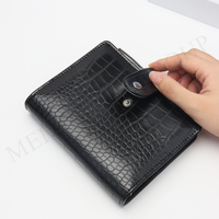 Reliure à spirales en cuir PU A7, couverture de reliure à feuilles mobiles en crocodile, agenda, journal, reliure à fermeture à pression, couvertures de carnet