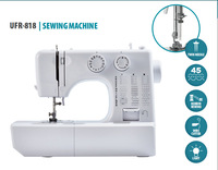 Machine à coudre multifonctionnelle avec moteur à double aiguille, machine à coudre améliorée pour projets de bricolage et de décoration domestique