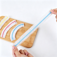 Housses alimentaires élastiques jetables 42CM, extensibles, remplaçant le film alimentaire traditionnel, ajustement universel pour le stockage quotidien domestique, vente en gros