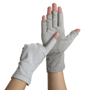 Güneş koruyucu parmaksız eldiven kaymaz UV koruma sürüş eldivenleri yaz açık eldiven kadınlar ve kızlar için - Product Image 2