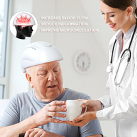 Appareil de luminothérapie cérébrale Suyzeko 810nm Stimulation des neurones 40HZ Thérapie par lumière infrarouge gamma Casque pour Parkinson