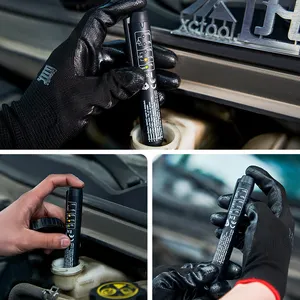 Caneta de inspeção de freio digital portátil, caneta testadora de umidade do fluido de freio com 5 LEDs, caneta de bolso para automóvel