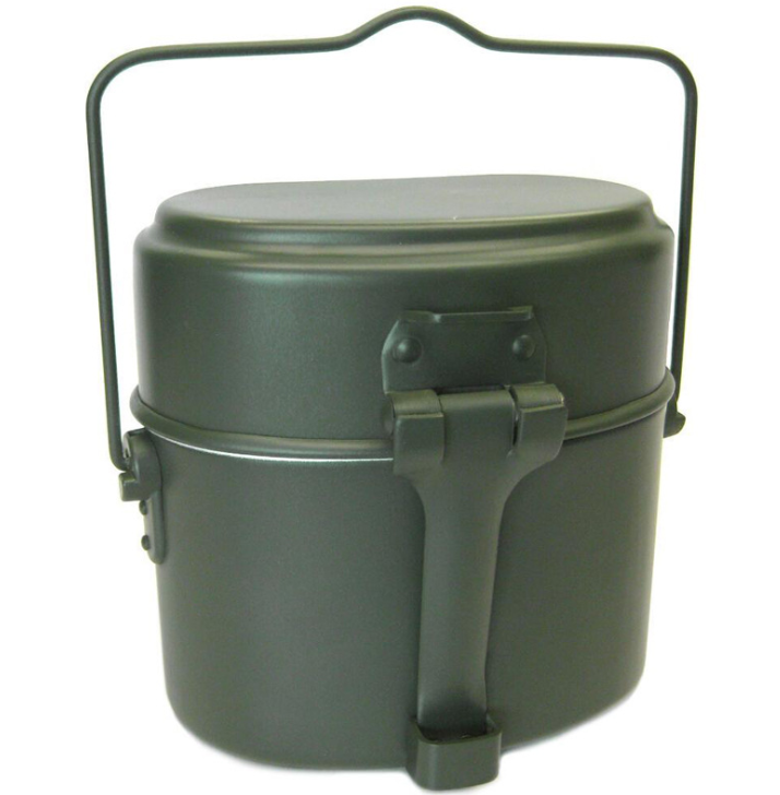 Портативные практичные 1300 мл одобренные LFGB уличные плиты для выживания чайник алюминиевый отсек пользовательский Ланч-бокс армейские банки для беспорядка
