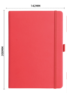 Libreta/Agenda Personalizada al por Mayor, con Tapa Dura de Cuero Ecológico Natural, Formato A5, con Logotipo Personalizado - Product Image 3