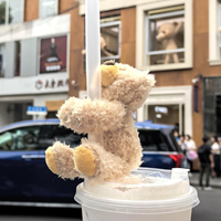 Jouets en peluche Songshan de haute qualité, mignons mini-ours en peluche de 12 cm pour décorer les tasses à café, les pailles et les vêtements
