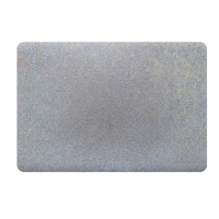 Set de table rectangulaire arrondi en PVC RNPT, aspect galet, texture effet coquille irisée, résistant à l'huile, pour la salle à manger à domicile