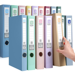 Morandi Series Thickened <b>File</b> Box 3.5cm 5.5cm 7.5cm 2.0cm PP Material Office <b>Organizer</b> Minimalist Design Standing Type - Product Image 3