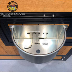 Mangeoire d'angle de grande capacité Anti-gaspillage Support à <span class=keywords><strong>foin</strong></span> pour <span class=keywords><strong>chevaux</strong></span> en acier inoxydable pour la sécurité des pâturages de décrochage - Product Image 3