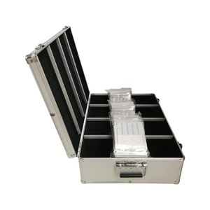 Dễ dàng mang theo Nhà máy cung cấp tùy chỉnh màu đen bạc nhôm <span class=keywords><strong>CD</strong></span>/DVD phương tiện truyền thông lưu trữ trường hợp giữ 1000 đĩa - Product Image 2