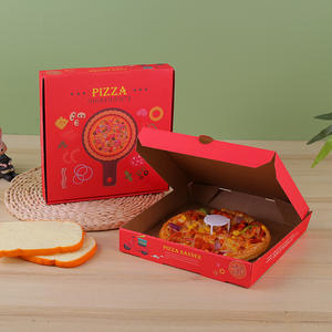 Emballage pour la restauration rapide, boîte en carton ondulé, boîte en kraft pour <span class=keywords><strong>pizza</strong></span>, boîte en papier kraft pour <span class=keywords><strong>pizza</strong></span>, boîte alimentaire pour <span class=keywords><strong>pizza</strong></span> - Product Image 1