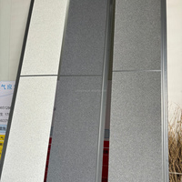 Panneau sandwich en acier revêtu de pierre véritable de couleur blanche de 16 mm d'épaisseur, panneau sandwich en polyuréthane PU, panneaux muraux isolés