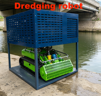 Robot de dragage intelligent sous-marin télécommandé pour le nettoyage des boues d'évacuation des lacs