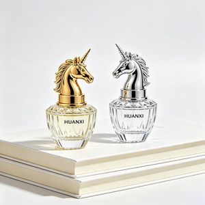 Flacon de <span class=keywords><strong>parfum</strong></span> en verre transparent Eric Custom Creative Gold Unicorn avec pompe pulvérisatrice en forme de cheval, 30ml, 50ml, 80ml - Product Image 4