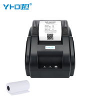 YHD-58C Printer termal tanpa kabel, Printer tanda terima 58mm, koneksi USB Bluetooth, untuk restoran, toko dapur